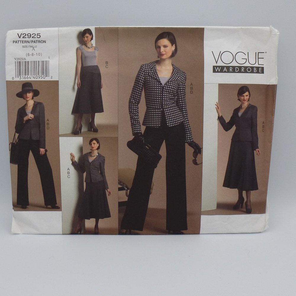 UNCUT Vogue Wardrobe Sewing Pattern V2925 Limited Ed.